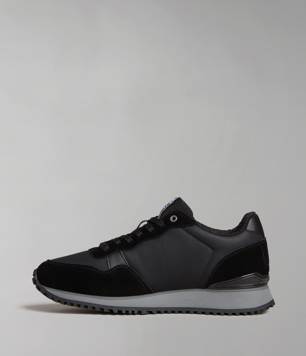 Faux Leather Cosmos Trainers Black - 5