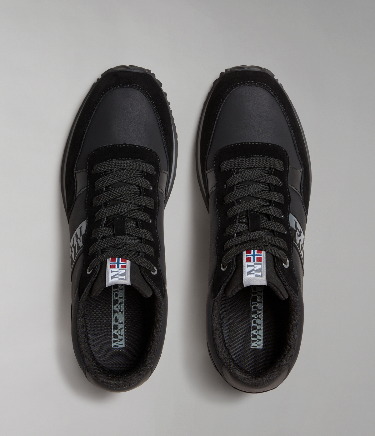 Faux Leather Cosmos Trainers Black - 6