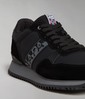 Faux Leather Cosmos Trainers Black - 7