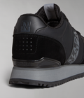 Faux Leather Cosmos Trainers Black - 8