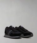 Faux Leather Cosmos Trainers Black - 1