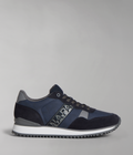 Faux Leather Cosmos Trainers Dark Blue - 2