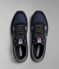 Faux Leather Cosmos Trainers Dark Blue - 6