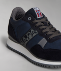 Faux Leather Cosmos Trainers Dark Blue - 7