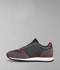 Faux Leather Cosmos Trainers Dark Grey - 5