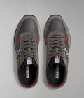 Faux Leather Cosmos Trainers Dark Grey - 6