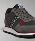 Faux Leather Cosmos Trainers Dark Grey - 7