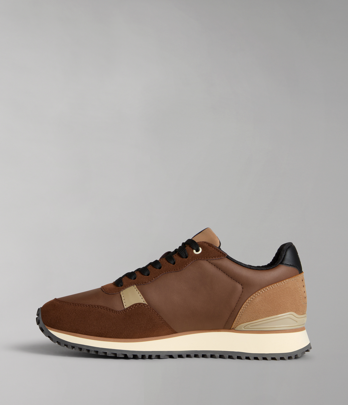 Faux Leather Cosmos Trainers Raindrum Brown - 5