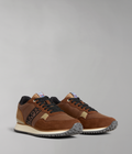 Faux Leather Cosmos Trainers Raindrum Brown - 1