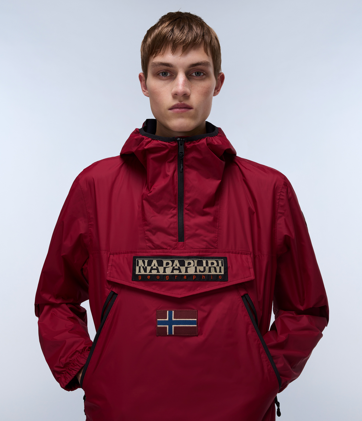 Rainforest Ripstop Anorak Jacket Bordeaux - 2