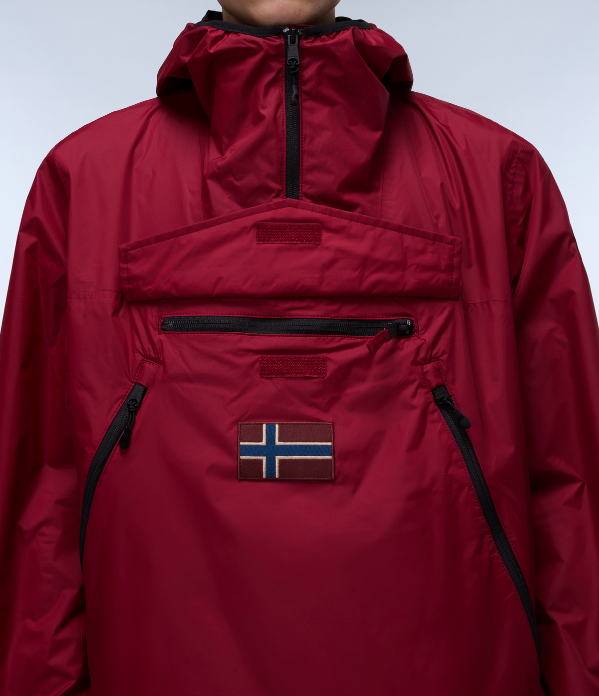 Rainforest Ripstop Anorak Jacket Bordeaux - 7