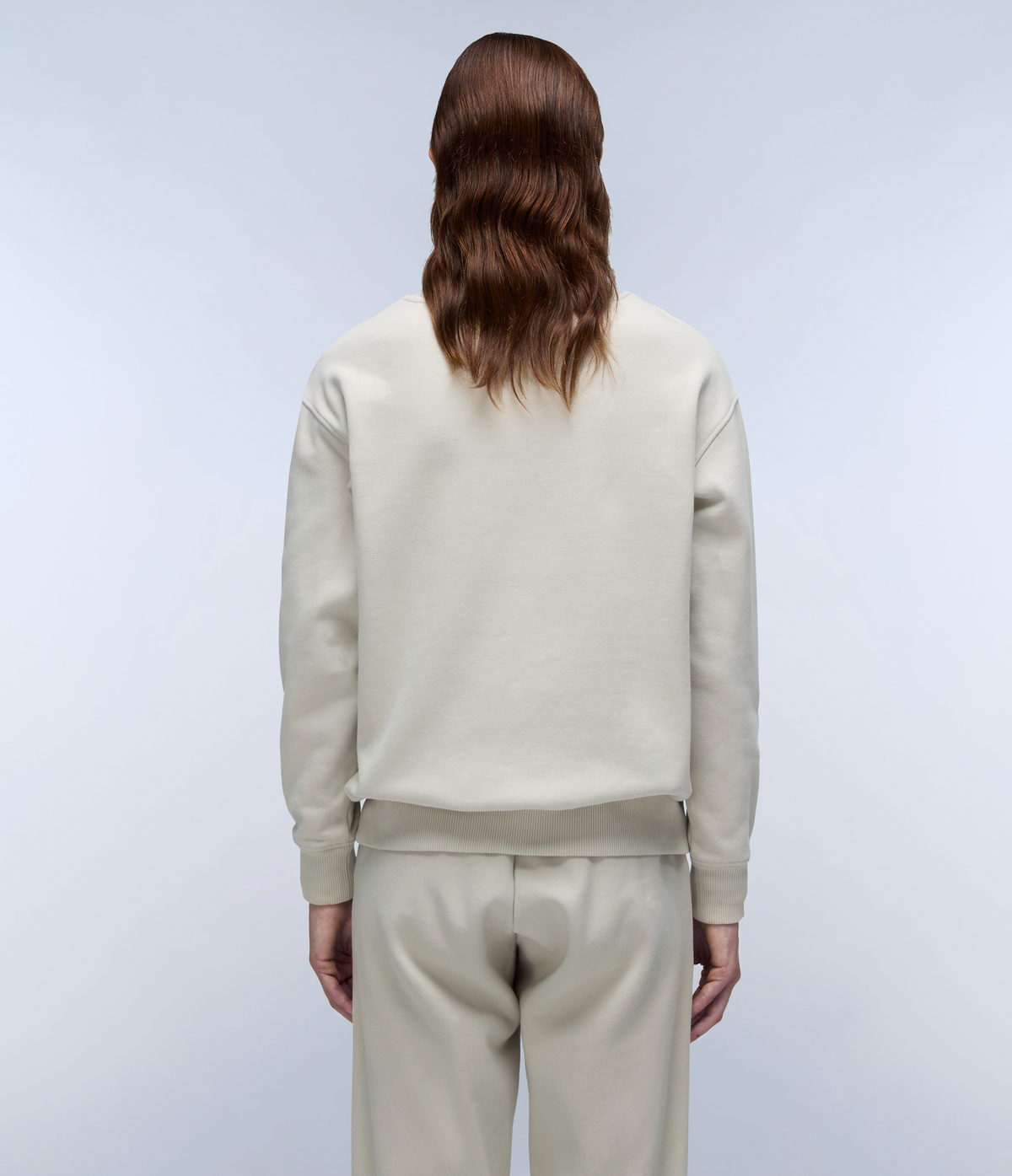 Sudadera Box Logo Beige Plateado - 5