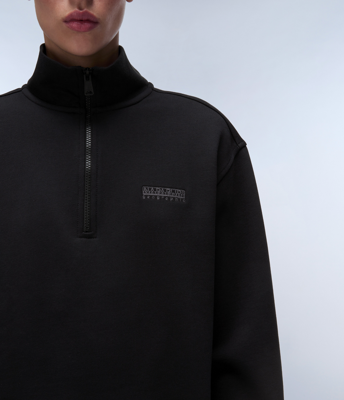Bise Half-Zip Sweatshirt Black - 5