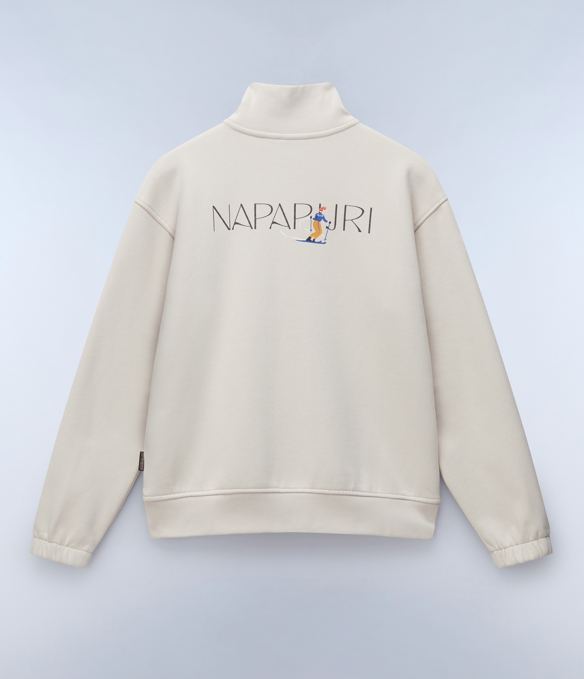 Bise Half-Zip Sweatshirt Beige Silver - 4