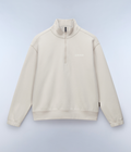 Bise Half-Zip Sweatshirt Beige Silver - 1