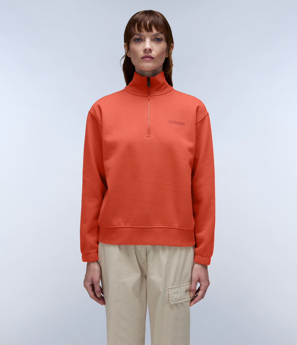 Felpa a Mezza Zip Bise  - 2