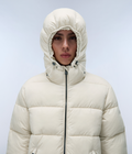 Box Logo Hooded Jacket Beige Silver - 2