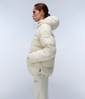 Box Logo Hooded Jacket Beige Silver - 4