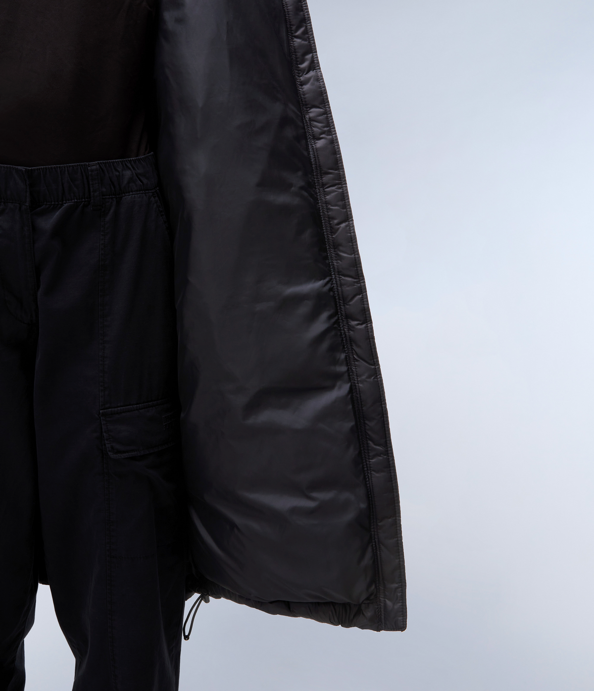 Box Logo Long Jacket Black - 7