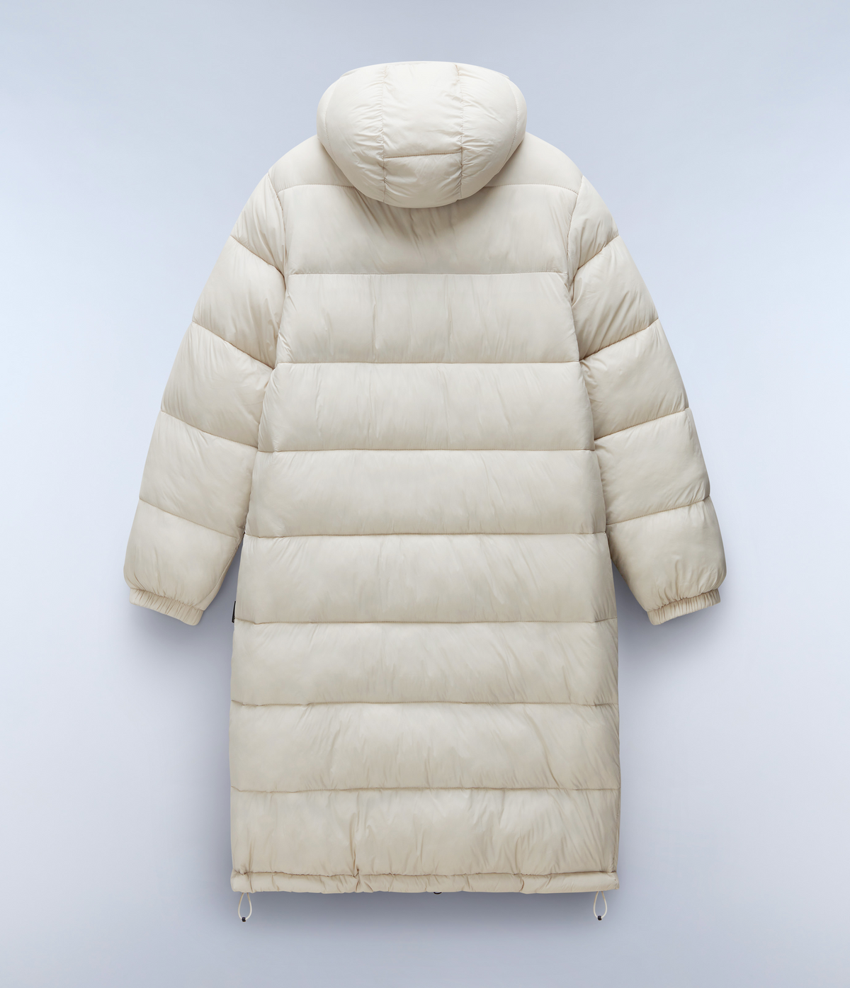 Box Logo Long Jacket Beige Silver - 6