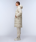 Box Logo Long Jacket Beige Silver - 4