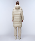 Box Logo Long Jacket Beige Silver - 5