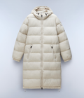 Box Logo Long Jacket Beige Silver - 1