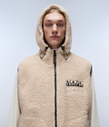 Jaman Fleece Vest Beige - 3