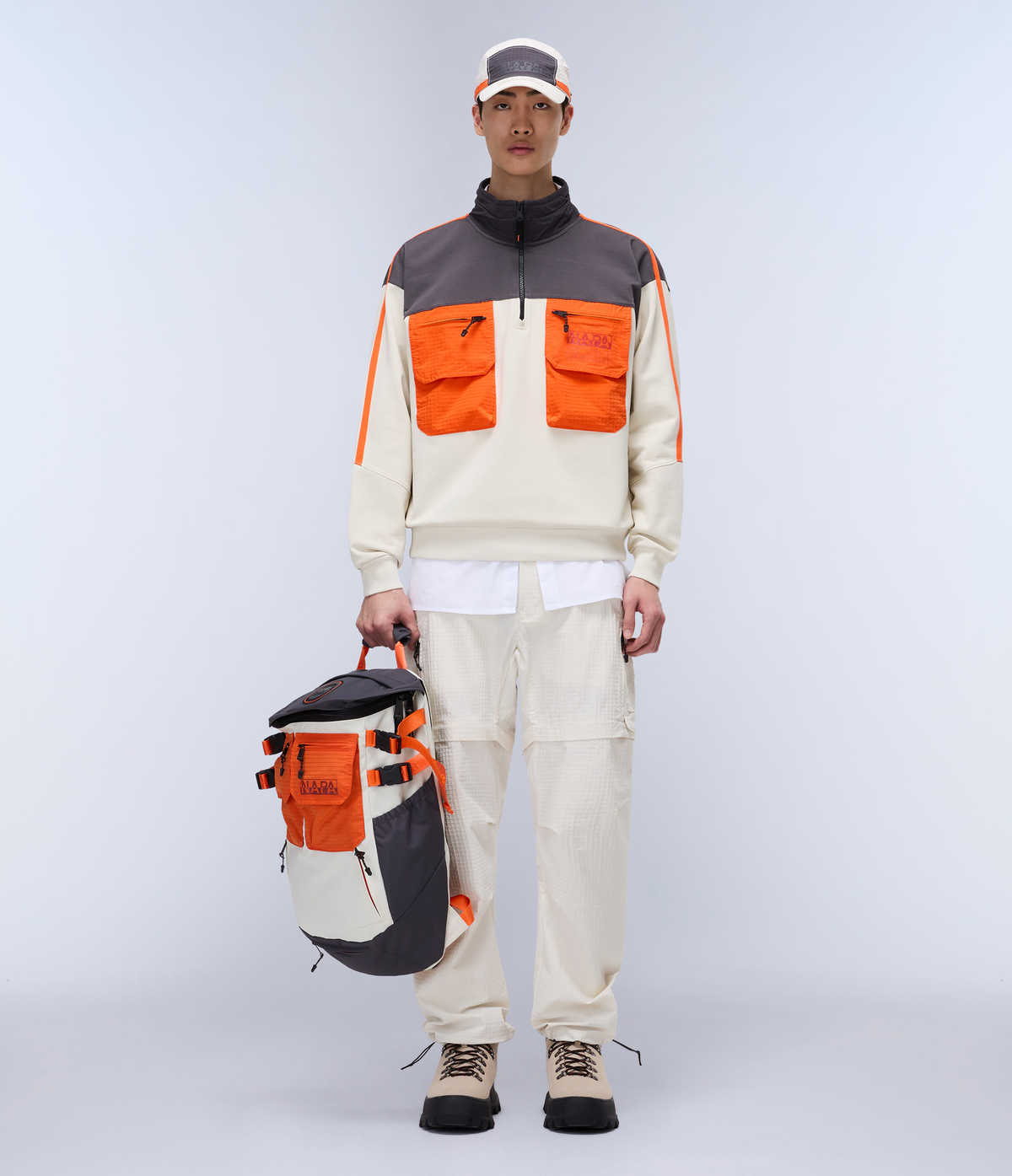 Felpa con Mezza Zip Tusco French Terry  - 3