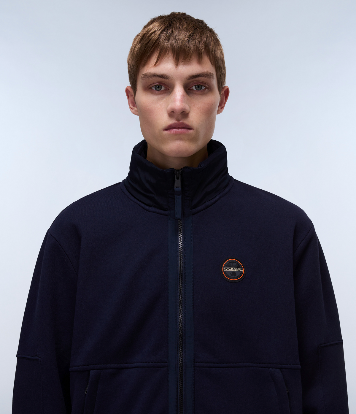 Ambra French Terry Hoodie Dark Blue - 2