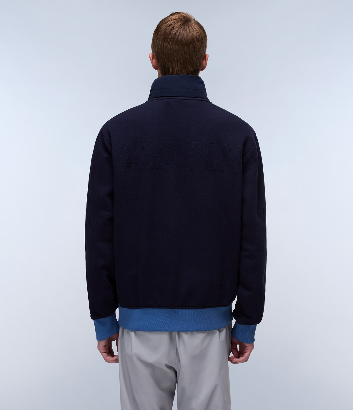 Ambra French Terry Hoodie Dark Blue - 5