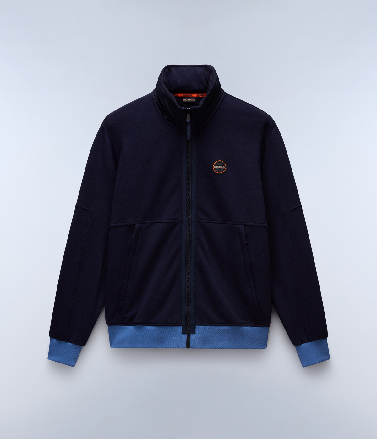 Ambra French Terry Hoodie Dark Blue - 1