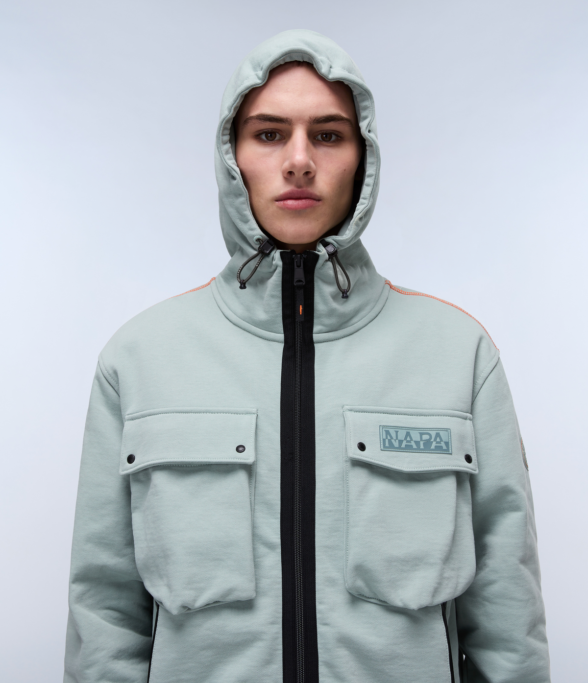 Sudadera con Capucha Rivalto French Terry Verde Mil - 2