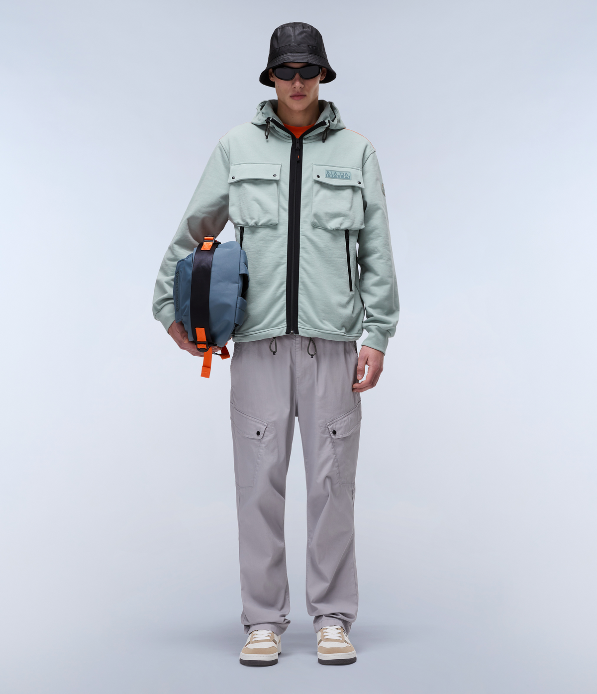 Sudadera con Capucha Rivalto French Terry Verde Mil - 3