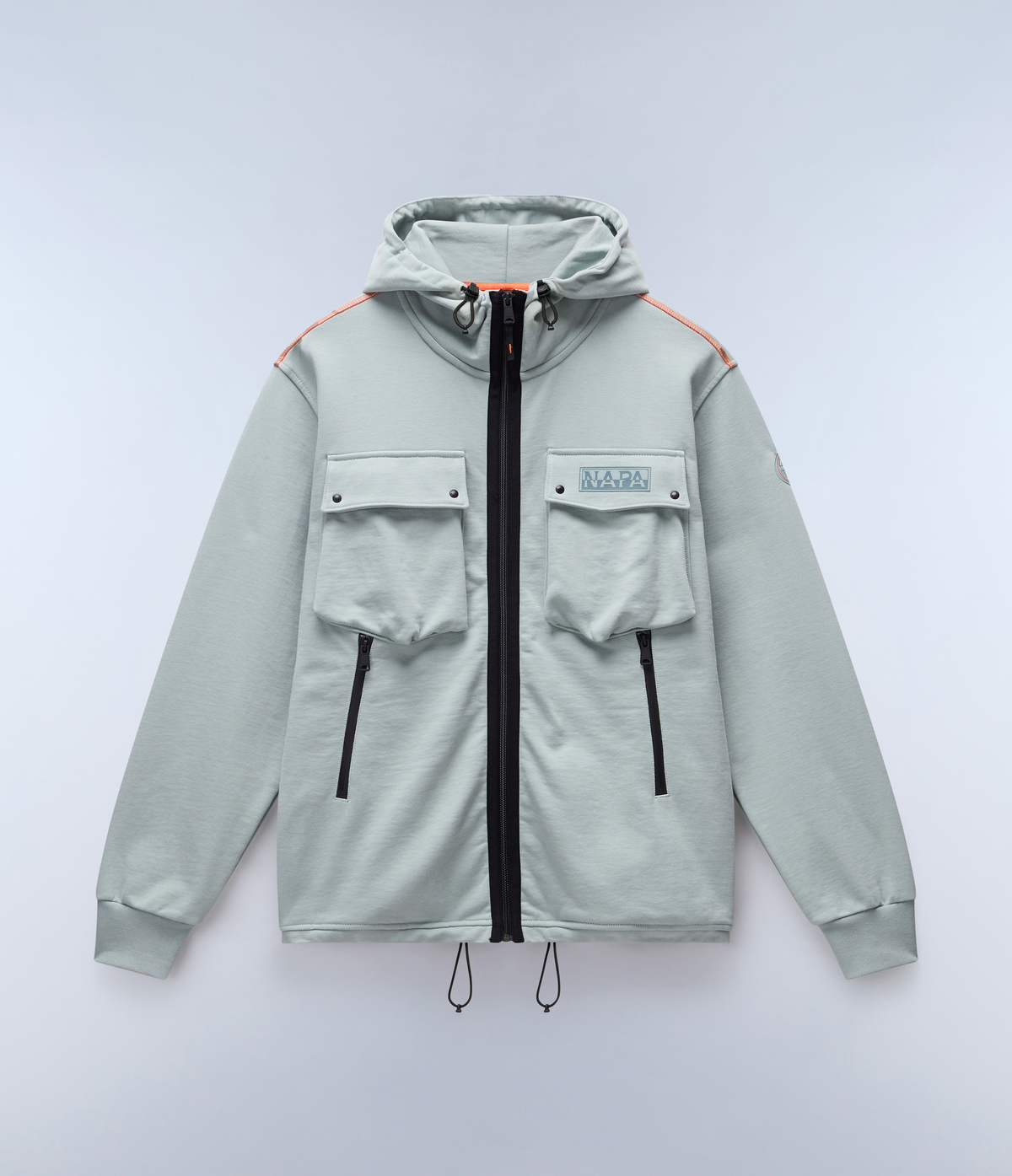 Sudadera con Capucha Rivalto French Terry Verde Mil - 1