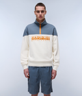 Felpa con Mezza Zip Saturnia French Terry  - 3