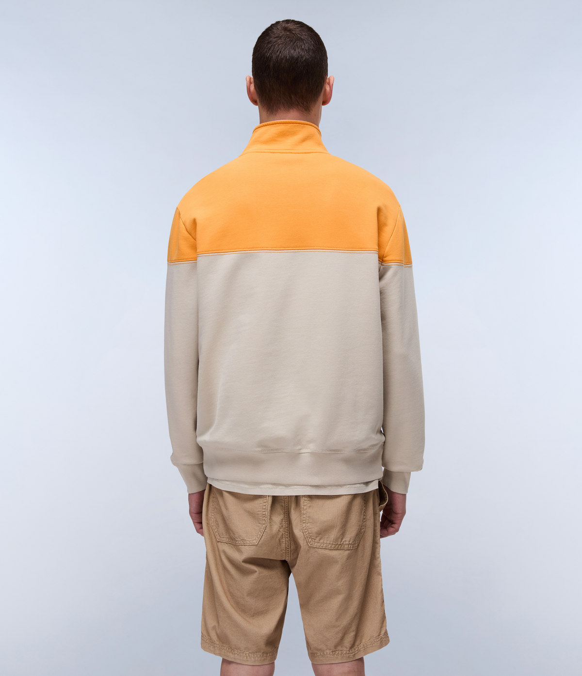Felpa con Mezza Zip Saturnia French Terry  - 4