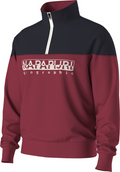 Saturnia French Terry 1/2 Zip Sweatshirt Bordeaux - 5