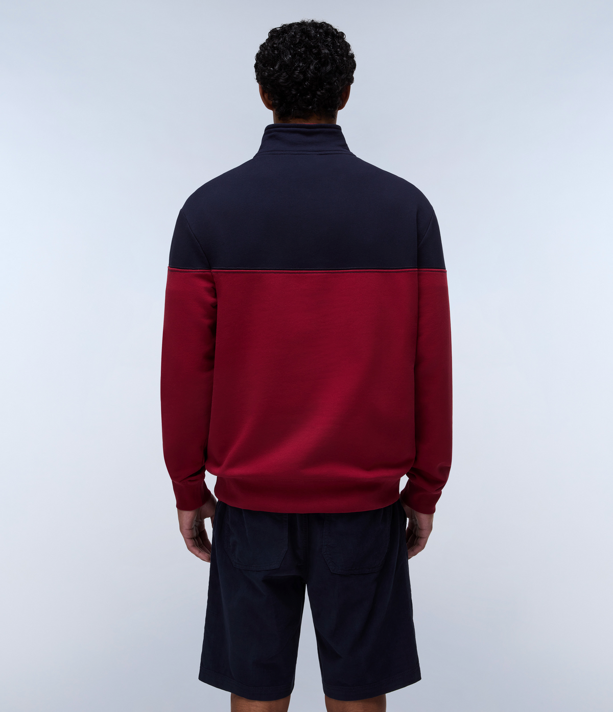 Saturnia French Terry 1/2 Zip Sweatshirt Bordeaux - 6