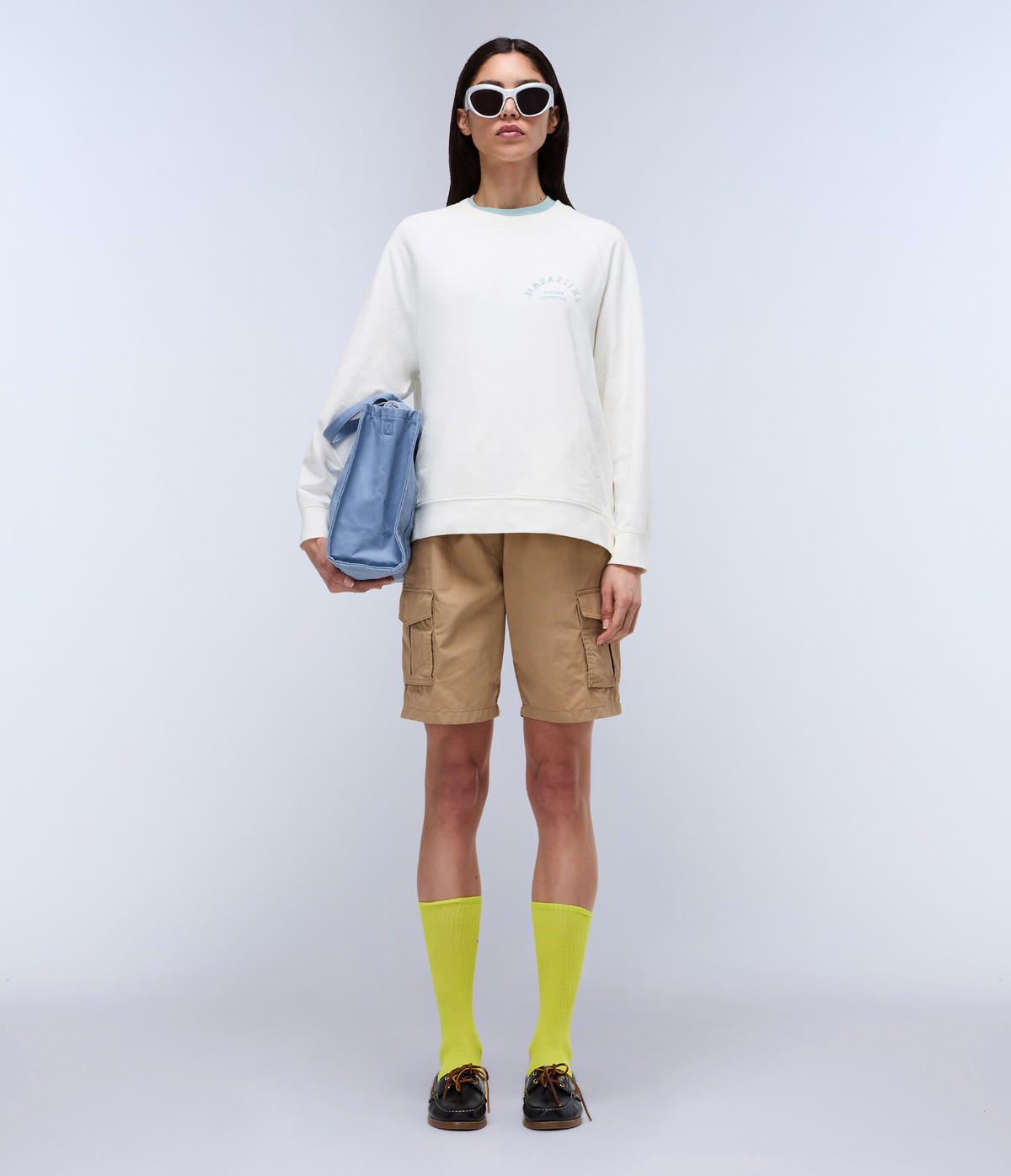 Fete French Terry Sweatshirt White - 2