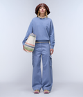 Azure French Terry Sweatshirt Light Blue - 3