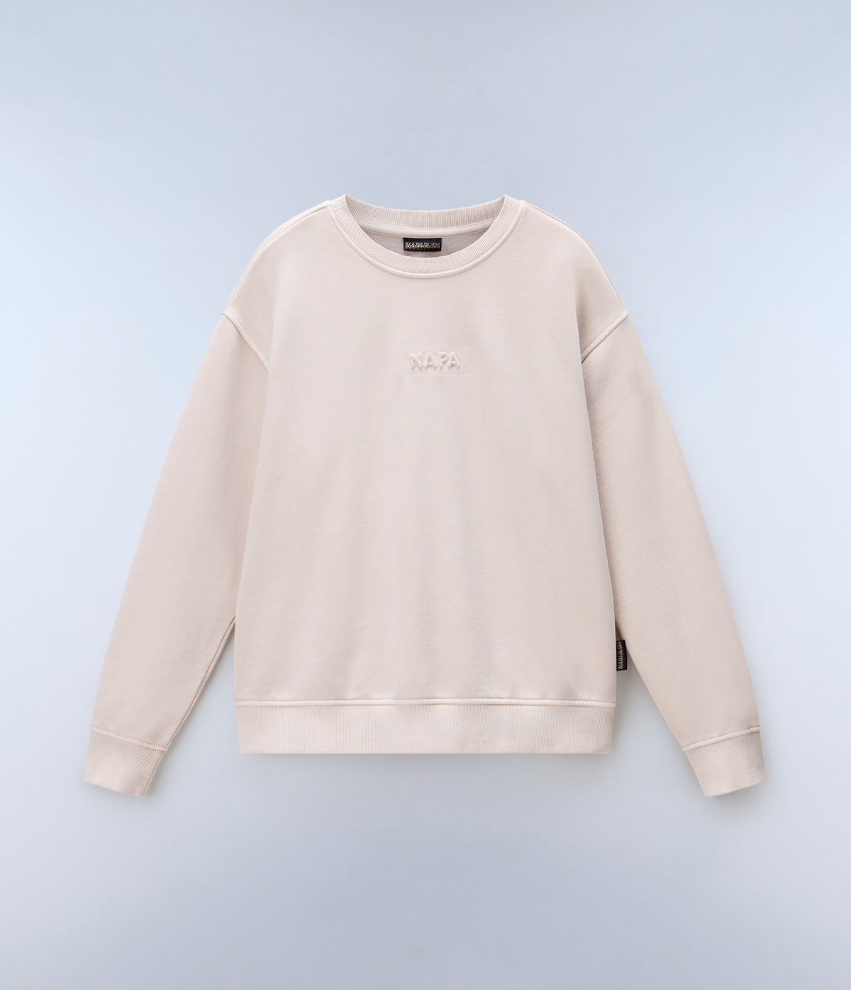 Azure French Terry Sweatshirt Beige Silver - 1