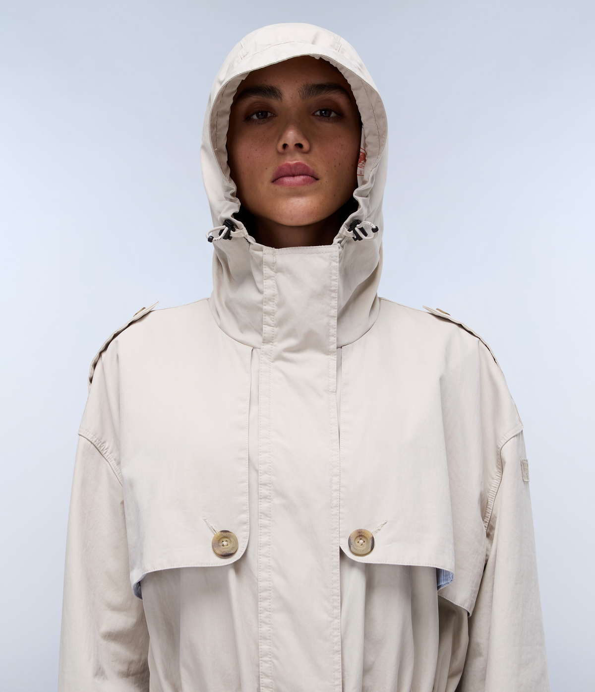 Menton Long Jacket Beige Silver - 2