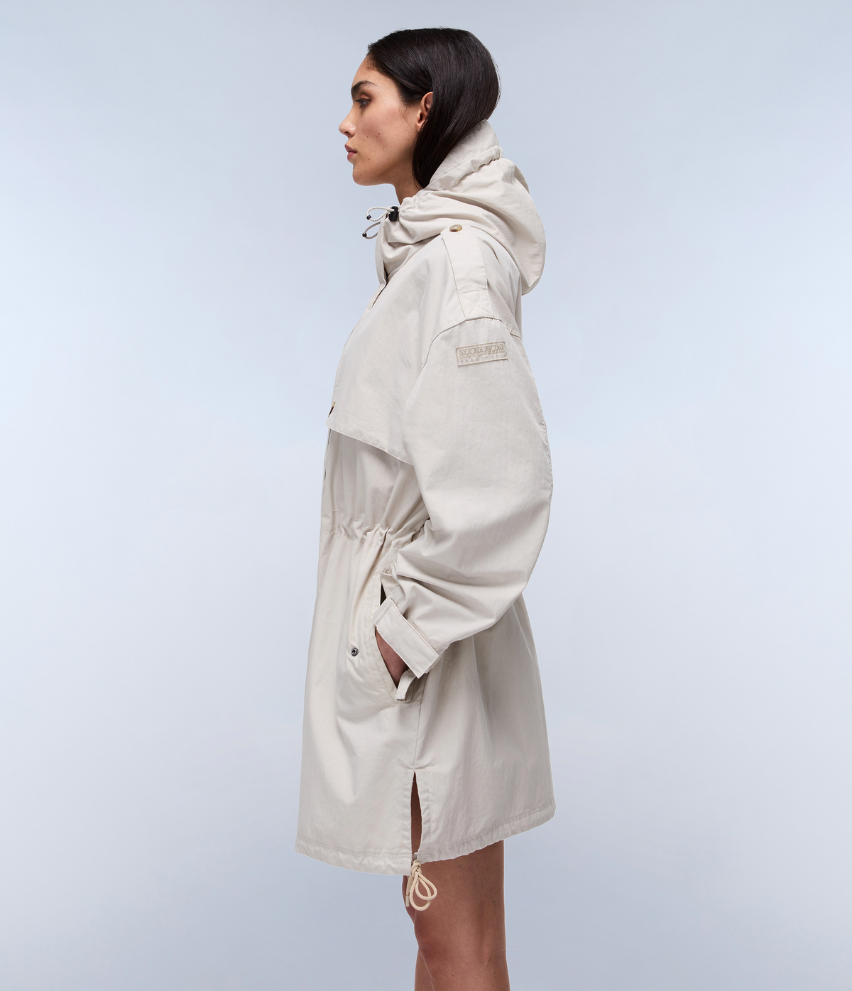 Menton Long Jacket Beige Silver - 5