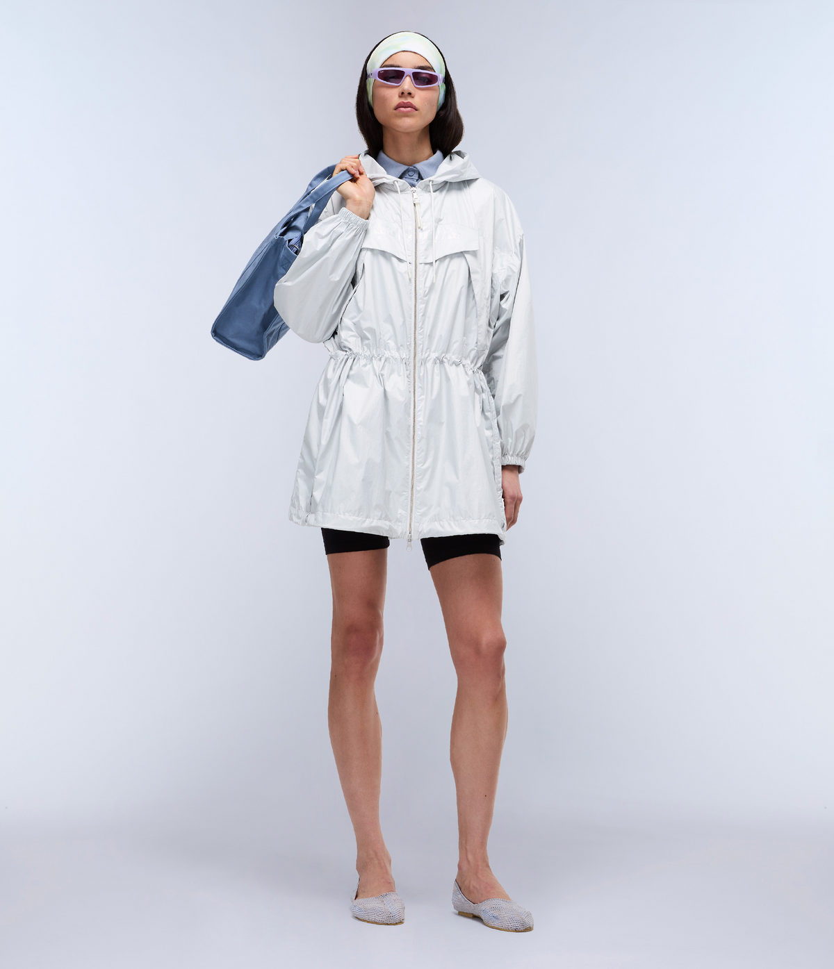 Skidoo Open Reflet Long Jacket White - 3