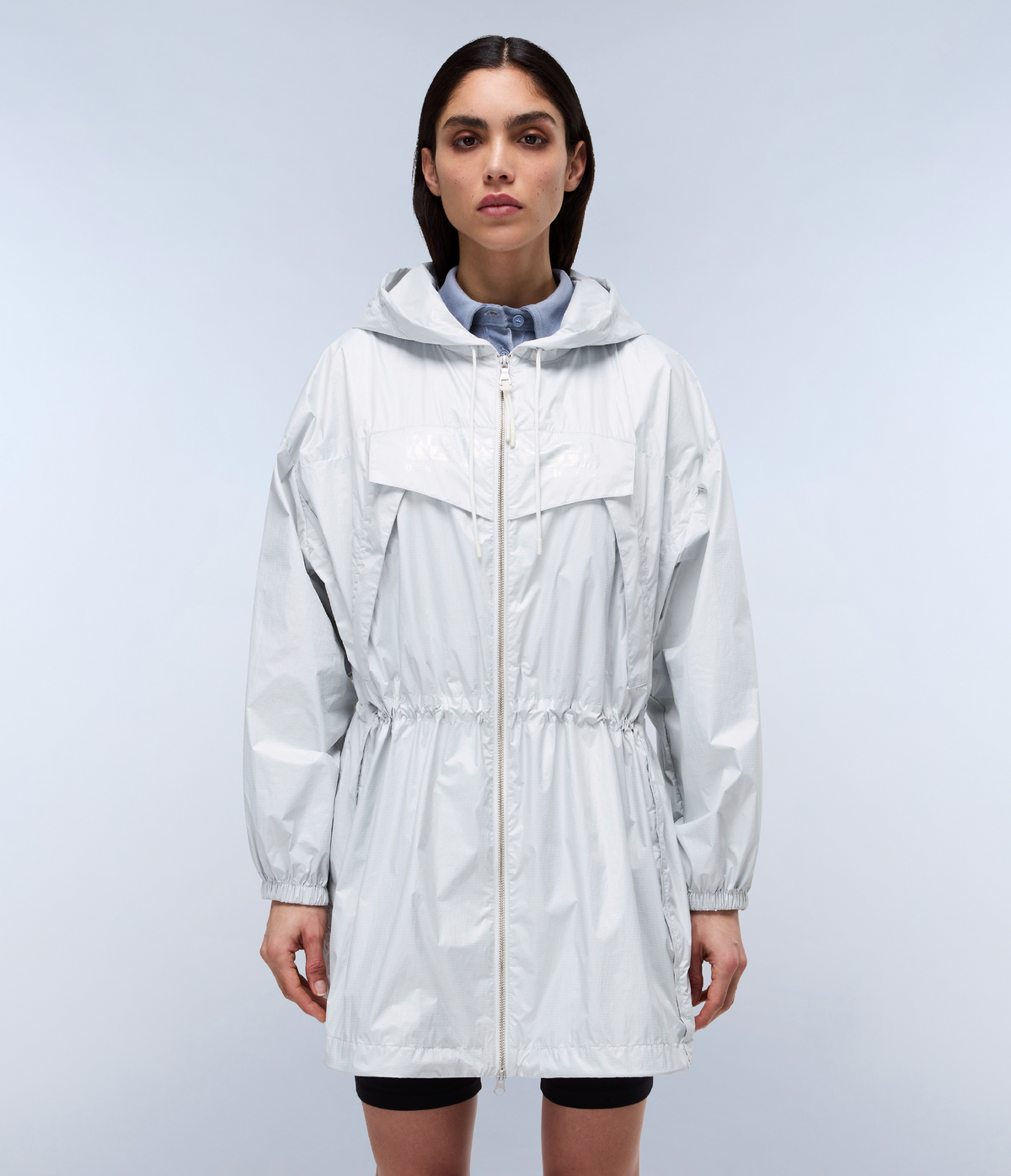 Skidoo Open Reflet Long Jacket White - 4