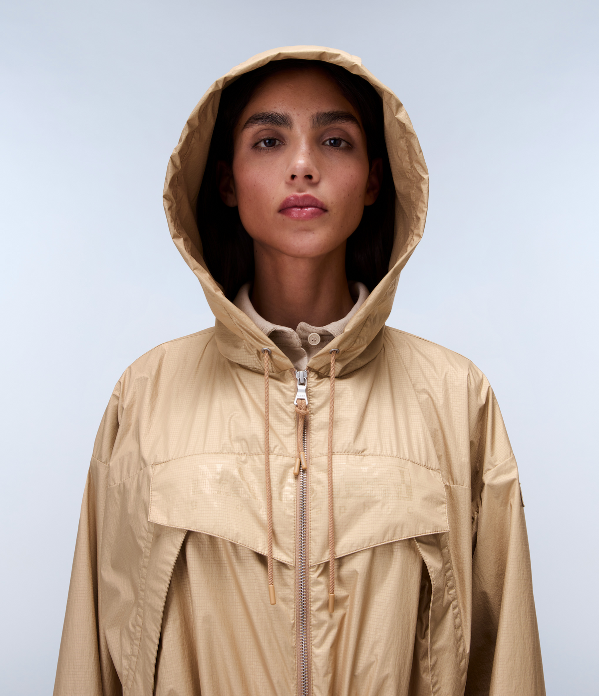 Skidoo Open Reflet Long Jacket Beige - 2
