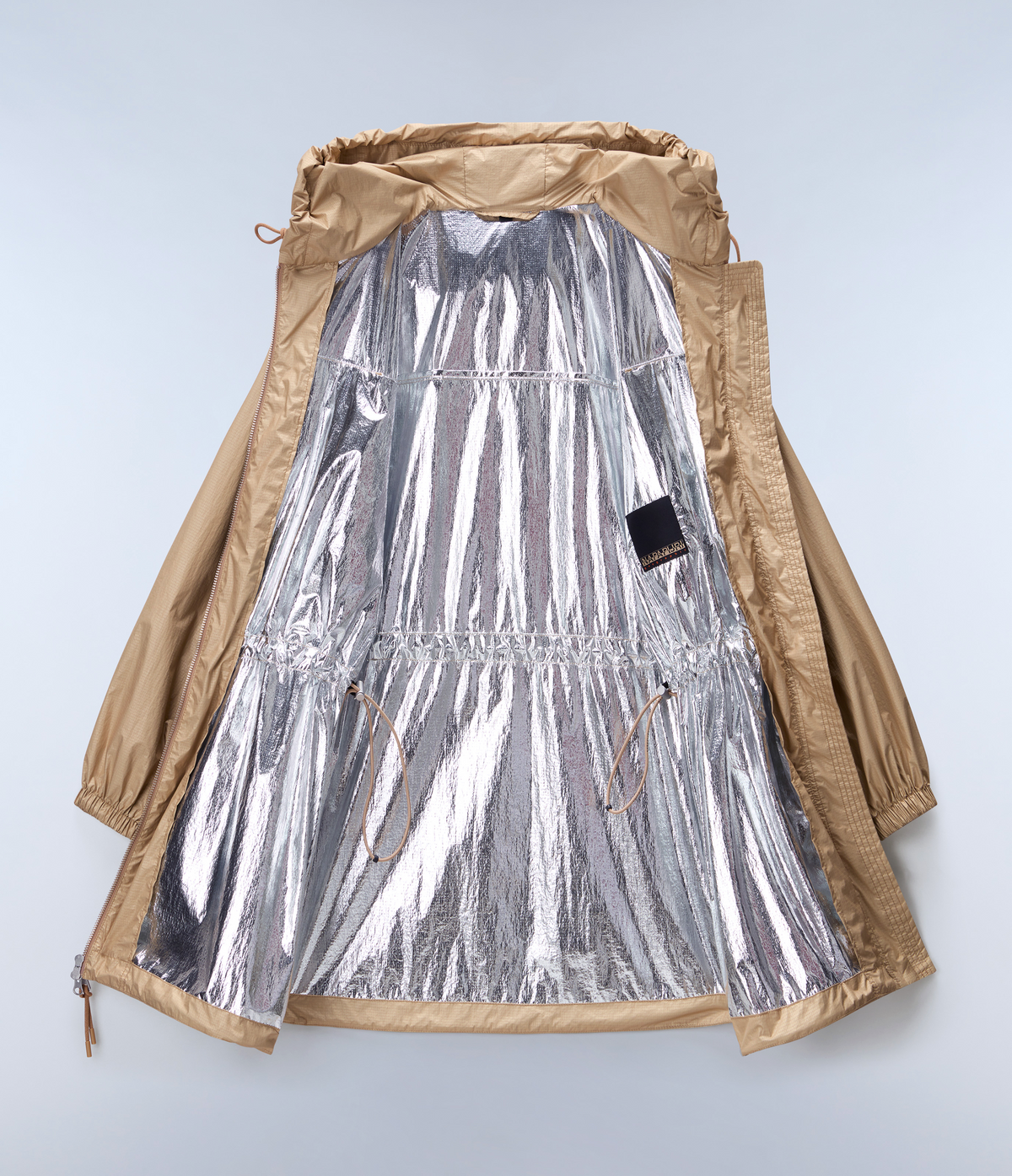 Skidoo Open Reflet Long Jacket Beige - 9