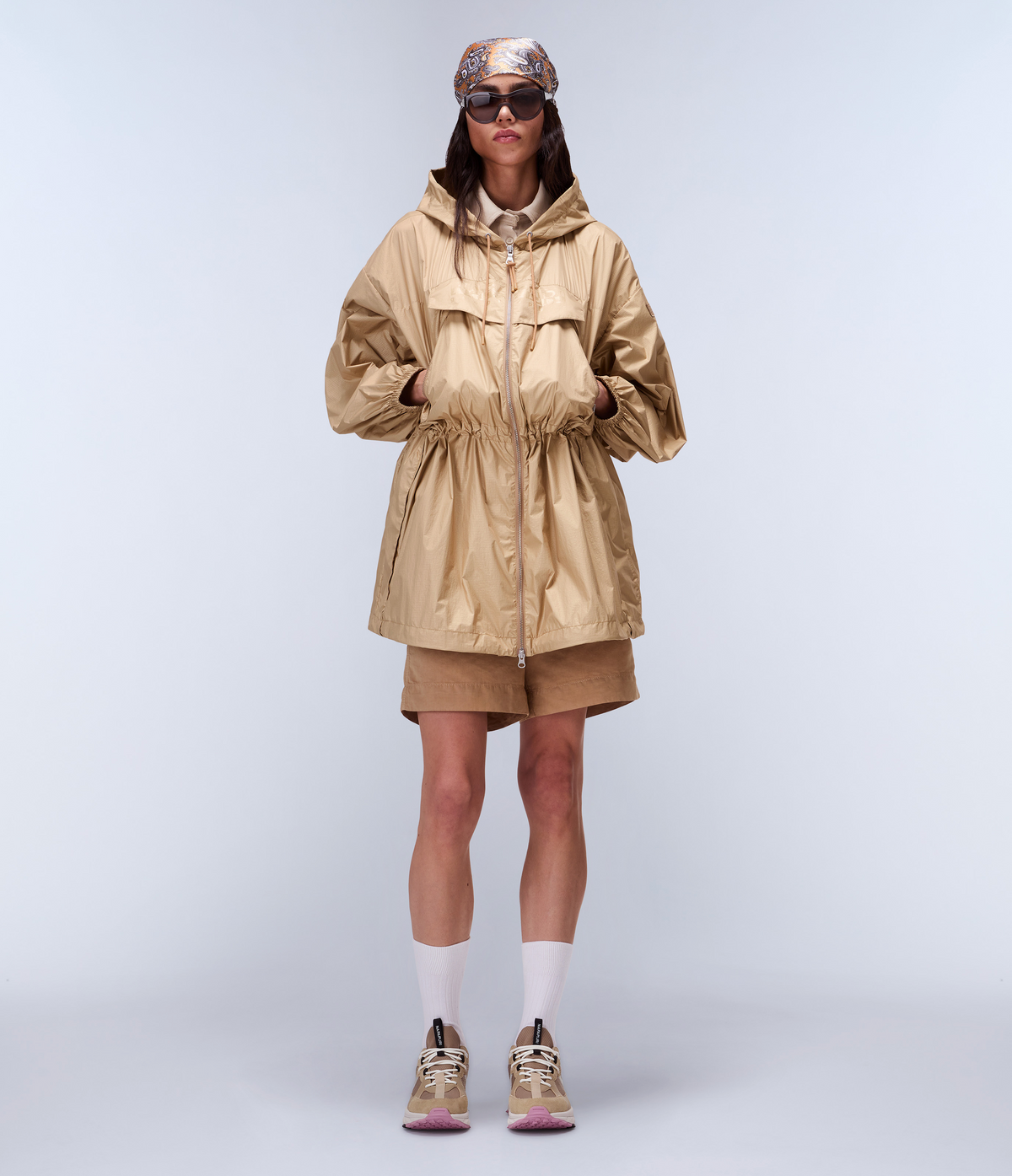 Skidoo Open Reflet Long Jacket Beige - 3
