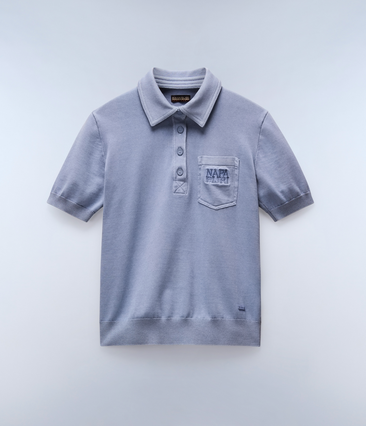 Cassis Polo Jumper Light Blue - 1